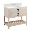 Cheapest 🔔 Signature Hardware Ansel 36 in. Floor Mount Vanity in Whitewash Pine ✨ -Signature Hardware Shop Query 3842