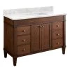 Hot Sale ✔️ Signature Hardware Trossman 48 in. Floor Mount Vanity in Antique Coffee ✔️ -Signature Hardware Shop Query 3854