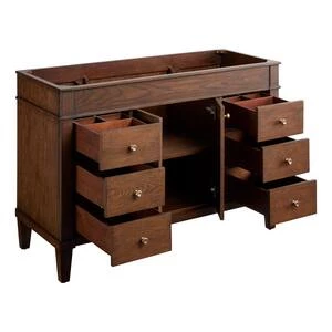 Hot Sale ✔️ Signature Hardware Trossman 48 in. Floor Mount Vanity in Antique Coffee ✔️ 8 Hot Sale ✔️ Signature Hardware Trossman 48 in. Floor Mount Vanity in Antique Coffee ✔️ - Image 6