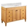 Deals 😍 Signature Hardware Trossman 48 in. Floor Mount Vanity in White Oak 🥰 1 Deals 😍 Signature Hardware Trossman 48 in. Floor Mount Vanity in White Oak 🥰 -Signature Hardware Shop Query 3860