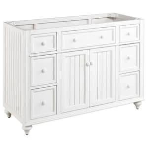 Outlet β Signature Hardware Cottage 48 in. Floor Mount Vanity in Distressed Chalk White π 7 Outlet β Signature Hardware Cottage 48 in. Floor Mount Vanity in Distressed Chalk White π - Image 5