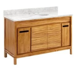 Buy ✨ Signature Hardware Becker 48 in. Floor Mount Vanity in Natural Teak ✨