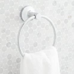 Best reviews of 🔔 Signature Hardware Lentz Round Closed Towel Ring in Polished Chrome ✔️