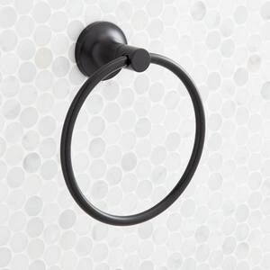 Wholesale π Signature Hardware Lentz Round Closed Towel Ring in Matte Black π 5 Wholesale π Signature Hardware Lentz Round Closed Towel Ring in Matte Black π - Image 3
