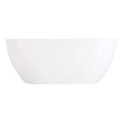 Flash Sale 🧨 Signature Hardware Hibiscus 59 x 29-1/2 in. Freestanding Soaker Bathtub with Center Drain in White 😍 -Signature Hardware Shop Query 4