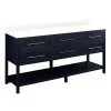 Top 10 🎉 Signature Hardware Robertson 72 in. Floor Mount Vanity in Midnight Navy Blue 👍 -Signature Hardware Shop Query 4008