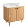 Promo ⭐ Signature Hardware Osa 36 in. Floor Mount Vanity in Natural Teak 💯 -Signature Hardware Shop Query 4044