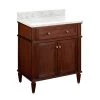 Coupon ✨ Signature Hardware Elmdale 30 in. Floor Mount Vanity in Antique Brown 😀