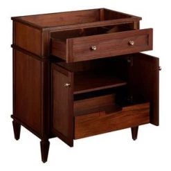 Coupon ✨ Signature Hardware Elmdale 30 in. Floor Mount Vanity in Antique Brown 😀 -Signature Hardware Shop Query 4079