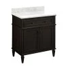 Best Pirce 🧨 Signature Hardware Elmdale 30 in. Floor Mount Vanity in Charcoal Black 🥰 -Signature Hardware Shop Query 4080