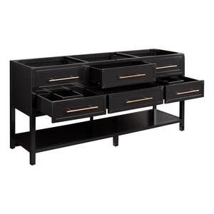 Best deal π₯° Signature Hardware Robertson 72 in. Floor Mount Vanity in Black π― 7 Best deal π₯° Signature Hardware Robertson 72 in. Floor Mount Vanity in Black π― - Image 5