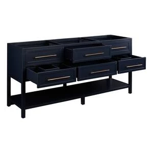 Promo π Signature Hardware Robertson 72 in. Floor Mount Vanity in Midnight Navy Blue β 7 Promo π Signature Hardware Robertson 72 in. Floor Mount Vanity in Midnight Navy Blue β - Image 5