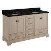 Hot Sale 🔔 Signature Hardware Quen 59-1/4 in. Floor Mount Vanity in Taupe 😀 -Signature Hardware Shop Query 4101