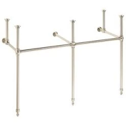 Best Sale ⭐ Signature Hardware Complete Console Leg in Polished Nickel 🎁 -Signature Hardware Shop Query 4130