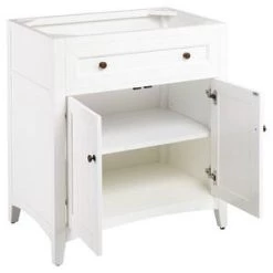 Outlet ✨ Signature Hardware Halifax 30 in. Floor Mount Vanity in White ⭐ -Signature Hardware Shop Query 4260
