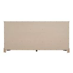 Flash Sale 🤩 Signature Hardware Quen 71-3/4 in. Floor Mount Vanity in White, Satin Brass with Riverside Grey 👍 -Signature Hardware Shop Query 4266