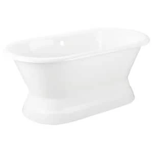 Promo π₯ Signature Hardware Henley 66 x 31 in. Freestanding Bathtub with Rear Center Drain in White β€οΈ 8 Promo π₯ Signature Hardware Henley 66 x 31 in. Freestanding Bathtub with Rear Center Drain in White β€οΈ - Image 6