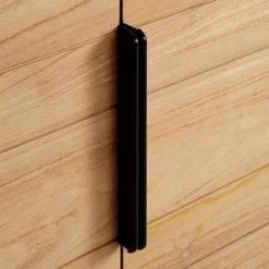 Best Sale 🤩 Signature Hardware Aliso 30 in. Floor Mount Vanity in Natural Teak, Absolute Black with White 😉 -Signature Hardware Shop Query 4311