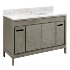 Best deal π₯ Signature Hardware Becker 48 in. Floor Mount Vanity in Grey Wash π―