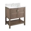 Budget ✔️ Signature Hardware Olsen 30 in. Floor Mount Vanity in Ash Brown 💯