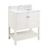 Outlet ⭐ Signature Hardware Olsen 30 in. Floor Mount Vanity in White 👏 -Signature Hardware Shop Query 4336