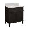 Best Sale 🥰 Signature Hardware Elmdale 30 in. Floor Mount Vanity in Charcoal Black ⭐ -Signature Hardware Shop Query 4361