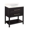 Cheap 😍 Signature Hardware Robertson 30 in. Floor Mount Vanity in Black 🌟