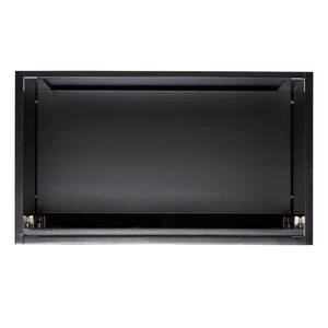 Cheap π Signature Hardware Bivins 36-1/8 in. Floor Mount Vanity in Walnut with Black π 6 Cheap π Signature Hardware Bivins 36-1/8 in. Floor Mount Vanity in Walnut with Black π - Image 4