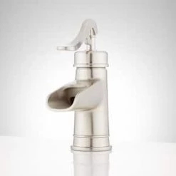 New ✨ Signature Hardware Melton Single Handle Vessel Filler Bathroom Sink Faucet in Brushed Nickel 🥰 -Signature Hardware Shop Query 4474