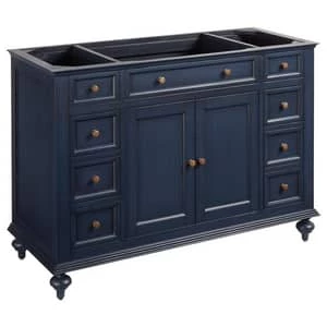 Hot Sale π Signature Hardware Keller 48 in. Floor Mount Vanity in Vintage Navy Blue π 8 Hot Sale π Signature Hardware Keller 48 in. Floor Mount Vanity in Vintage Navy Blue π - Image 6