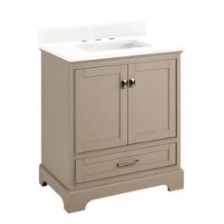 Top 10 ✔️ Signature Hardware Quen 29-3/4 in. Floor Mount Vanity in Taupe 🛒