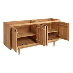 Best reviews of 🧨 Signature Hardware Osa 72 in. Floor Mount Vanity in Natural Wood 🧨 -Signature Hardware Shop Query 4595