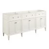 Best Sale 😀 Signature Hardware Elmdale 72-1/8 in. Floor Mount Vanity in White ❤️ -Signature Hardware Shop Query 4598