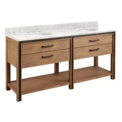Best deal π Signature Hardware Celebration 72 in. Floor Mount Vanity in Rustic Acacia π
