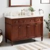 Promo β Signature Hardware Elmdale 48-1/8 in. Floor Mount Vanity in Antique Brown 𧨠2 Promo β Signature Hardware Elmdale 48-1/8 in. Floor Mount Vanity in Antique Brown 𧨠-Signature Hardware Shop Query 4640