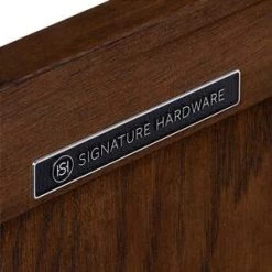Brand new 🧨 Signature Hardware Trossman 60 in. Floor Mount Vanity in Antique Coffee 🤩 -Signature Hardware Shop Query 4668