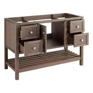 Budget ❤️ Signature Hardware Olsen 48 in. Floor Mount Vanity in Ash Brown ⌛ 5 Budget ❤️ Signature Hardware Olsen 48 in. Floor Mount Vanity in Ash Brown ⌛ - Image 3