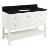 Best deal ⭐ Signature Hardware Olsen 48 in. Floor Mount Vanity in White 🔔