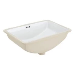 Best deal ๐ Signature Hardware Myers 18 x 13 in. Rectangular Undermount Bathroom Sink in White ๐ฅฐ