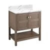 Best Pirce 🔥 Signature Hardware Olsen 30 in. Floor Mount Vanity in Ash Brown 🌟 -Signature Hardware Shop Query 4819