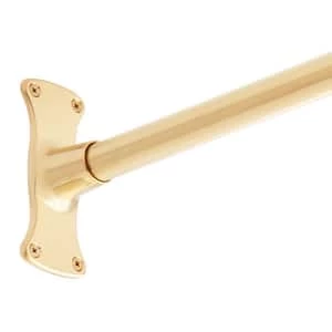 Outlet 𧨠Signature Hardware 48 in. Straight Shower Rod in Brushed Gold π 5 Outlet 𧨠Signature Hardware 48 in. Straight Shower Rod in Brushed Gold π - Image 3