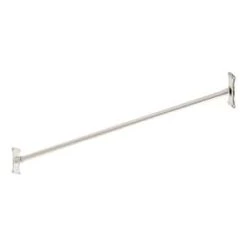 Best Sale 🥰 Signature Hardware 48 in. Straight Shower Rod in Brushed Nickel 🧨 -Signature Hardware Shop Query 4844