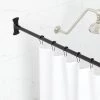 Flash Sale 🤩 Signature Hardware 48 in. Straight Shower Rod in Matte Black ❤️ -Signature Hardware Shop Query 4849