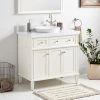 Brand new 😉 Signature Hardware Elmdale 36-1/8 in. Floor Mount Vanity in White 🔥 -Signature Hardware Shop Query 4902