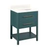 Best deal 🤩 Signature Hardware Robertson 24 in. Floor Mount Vanity in Everglade Green 😍 -Signature Hardware Shop Query 4951
