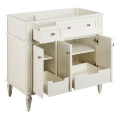 Discount 🛒 Signature Hardware Elmdale 36-1/8 in. Floor Mount Vanity in White 🔥 -Signature Hardware Shop Query 4974