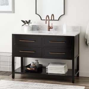 Deals π Signature Hardware Robertson 48 in. Floor Mount Vanity in Black βοΈ 8 Deals π Signature Hardware Robertson 48 in. Floor Mount Vanity in Black βοΈ - Image 6