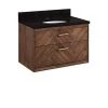 Promo ✨ Signature Hardware Frey 30 in. Wall Mount Vanity in Russet Brown 👍 -Signature Hardware Shop Query 5038