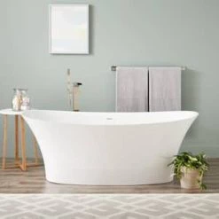 Best deal 😀 Signature Hardware Giosa 67 x 30 in. Freestanding Bathtub in White ❤️ -Signature Hardware Shop Query 504