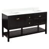 Cheapest ✔️ Signature Hardware Olsen 60 in. Floor Mount Vanity in Black ⌛ -Signature Hardware Shop Query 5052